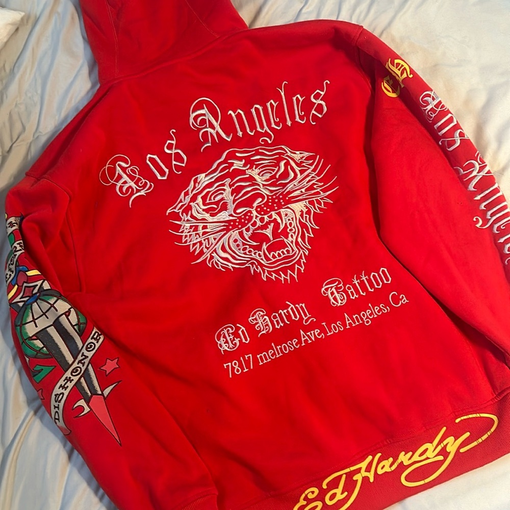 Ed Hardy Zipper Up Sweatshirt